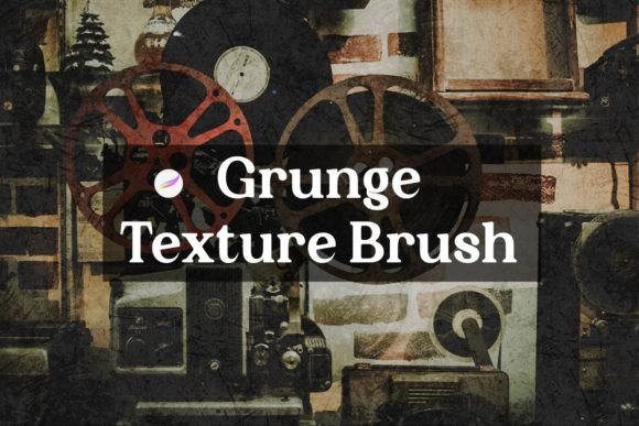 Download Grunge Texture Brush V.2 for Procreate - Texture brush Collection