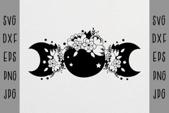 Download Moon Phases Svg, Celestial Svg, Flower - Moon phases Collection