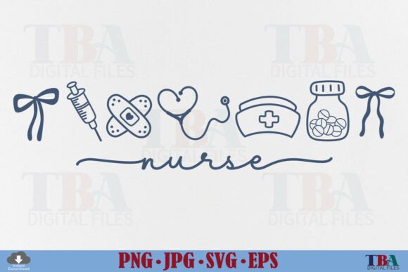 Download Coquette Nurse Life Nursing Doodle Icons - Doodle Collection