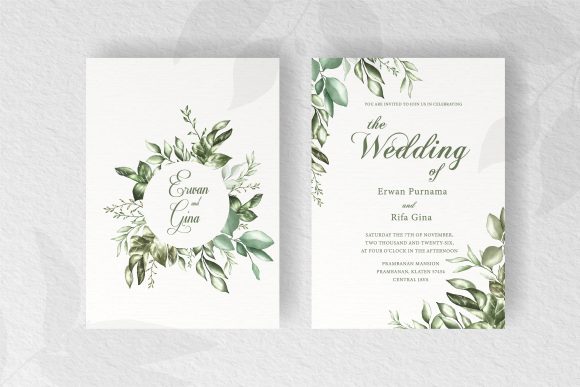 Download Floral Wedding Invitation Template Card - Wedding invitation Collection