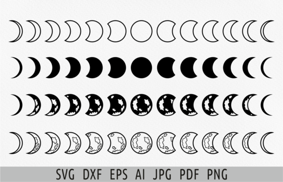 Download Lunar Phases Moon Phases Svg Celestial - Premium Resources