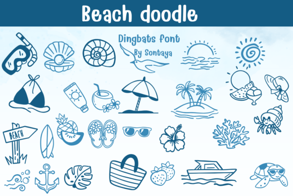 Download Beach Doodle - Doodle Collection