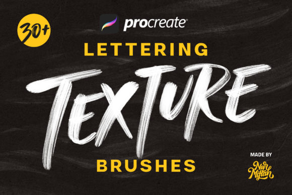 Download Procreate Lettering Texture Brushes - Procreate lettering Collection