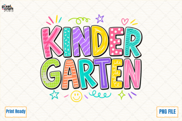 Download Kindergarten Colorful Doodle PNG - Doodle Collection