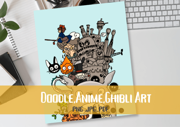 Download Doodle,Anime,Ghibli Art - Doodle Collection