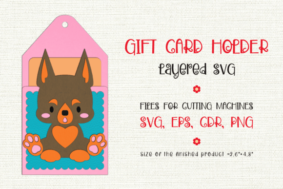Download Doberman Pinscher| Gift Card Holder - Doberman Collection